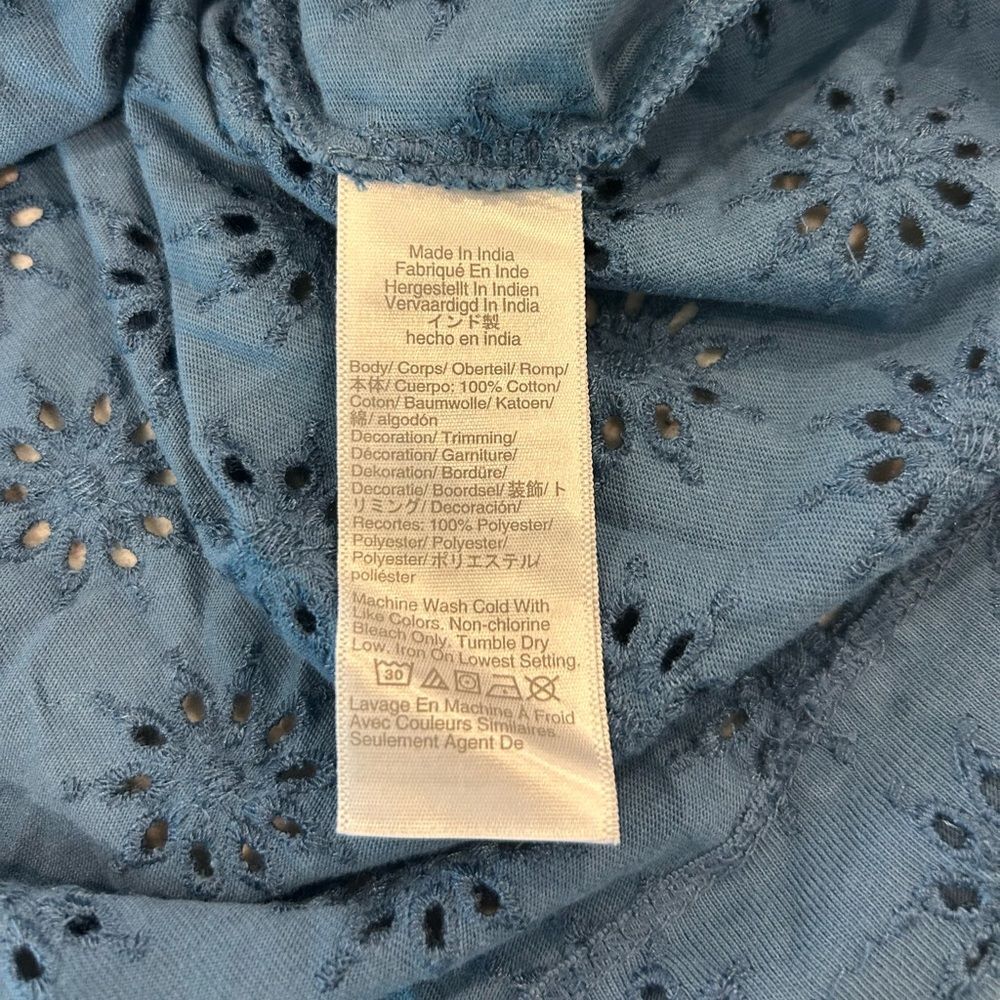 Madewell Women’s Embroidered Wide-Sleeve Boxy Tee Size Small NWT #NV969 - Picture 5 of 5